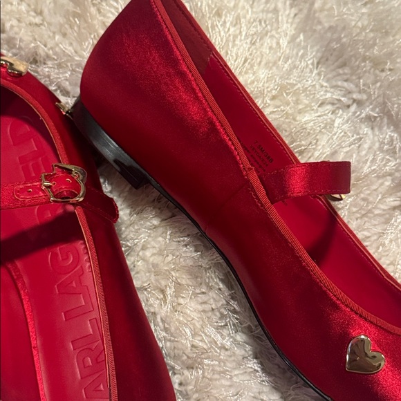 Karl Lagerfeld Veyda Pointed Toe Red Mary Jane - Picture 8 of 11